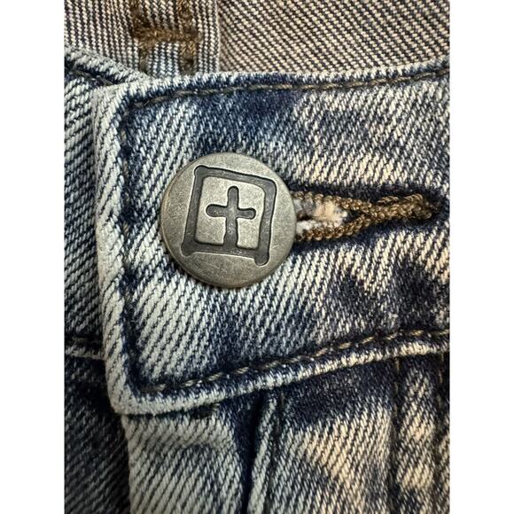 EUC Ksubi Van Winkle Kult Jean Distressed, Logo, Embroidered - Picture 6 of 15